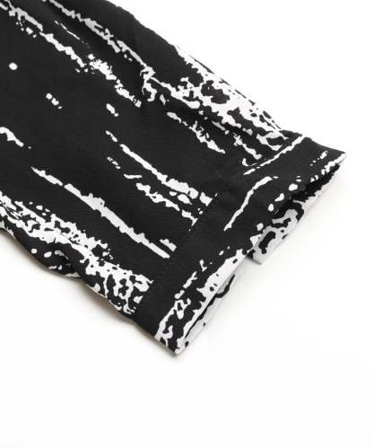 Allover Print Button Front Belted Shirt MidiDress