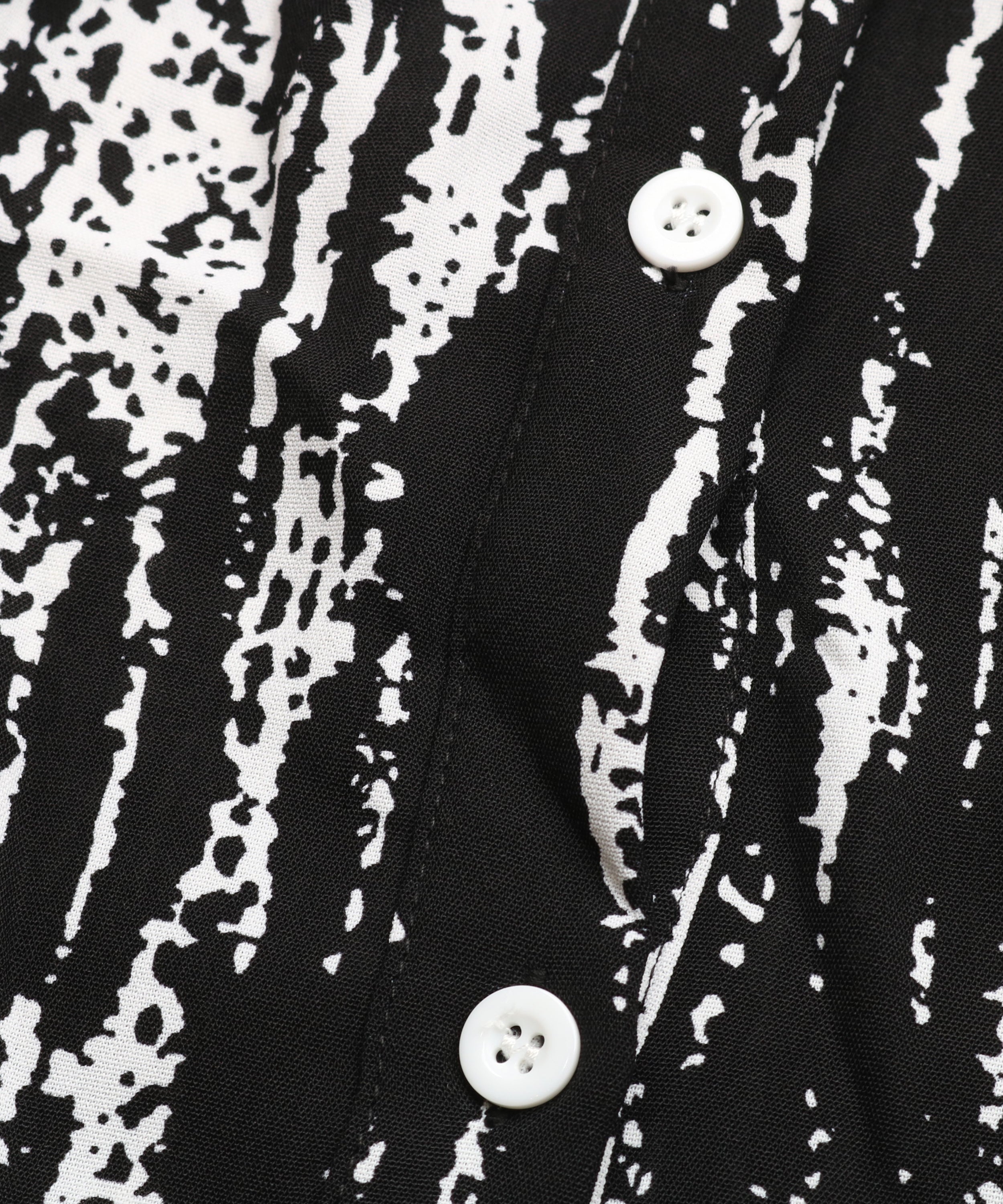 Allover Print Button Front Belted Shirt MidiDress