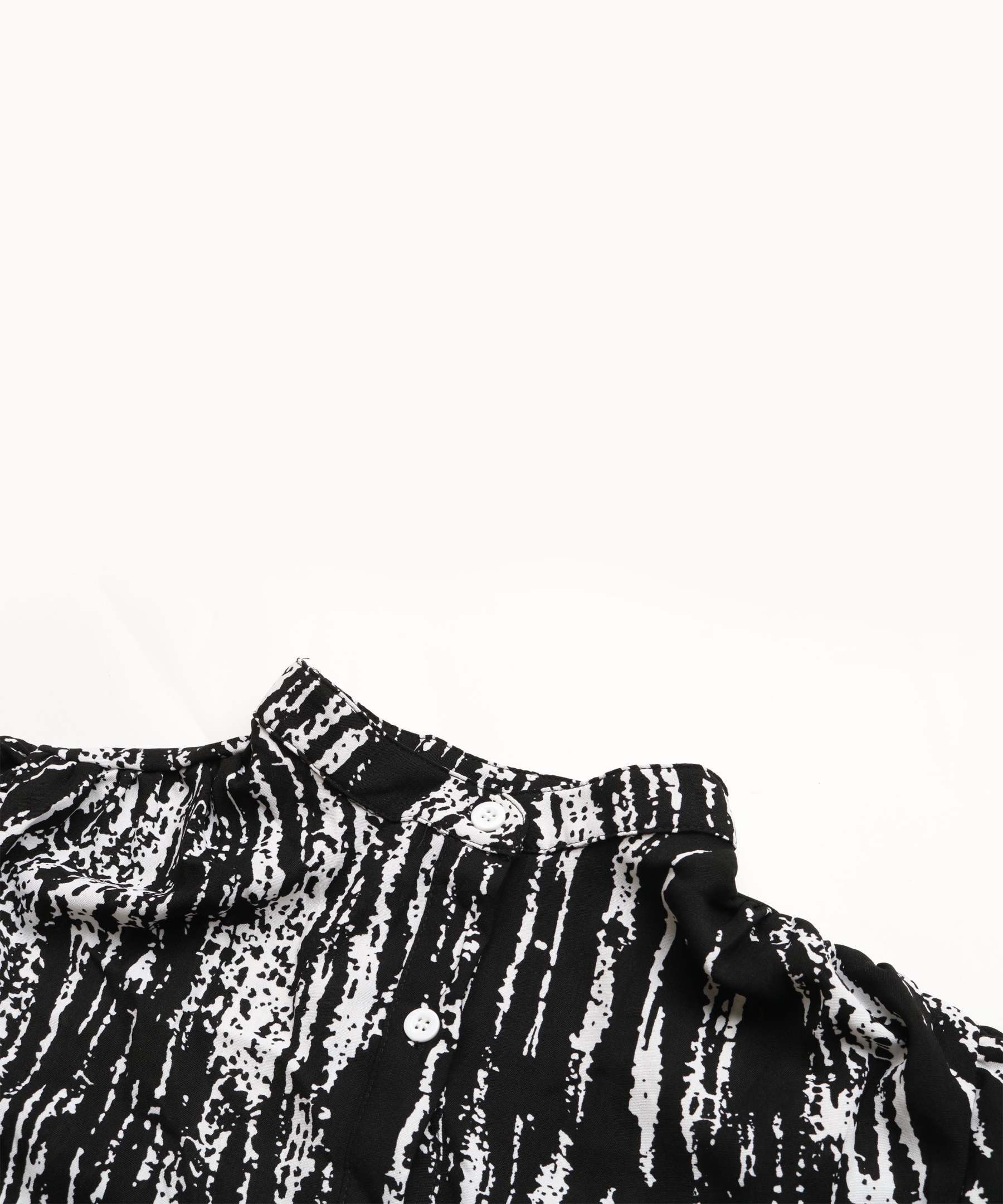 Allover Print Button Front Belted Shirt MidiDress