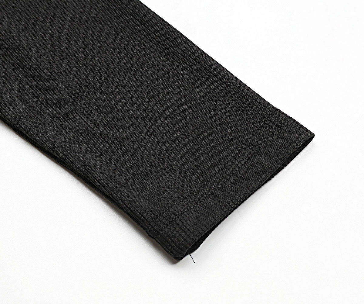 Colorblock Dalmatian Print Button Detail Midi Dress