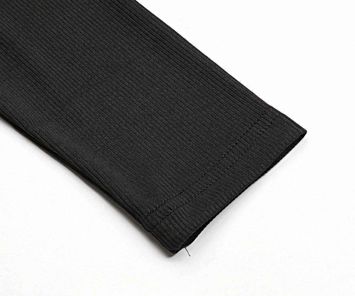 Colorblock Dalmatian Print Button Detail Midi Dress