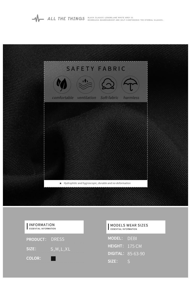 Lantern Sleeve Pleated Hem Belted Dress