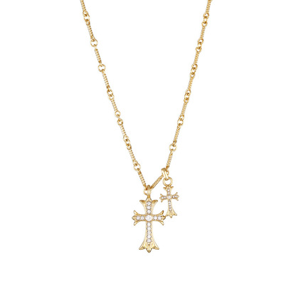 Double Cross Me Necklace