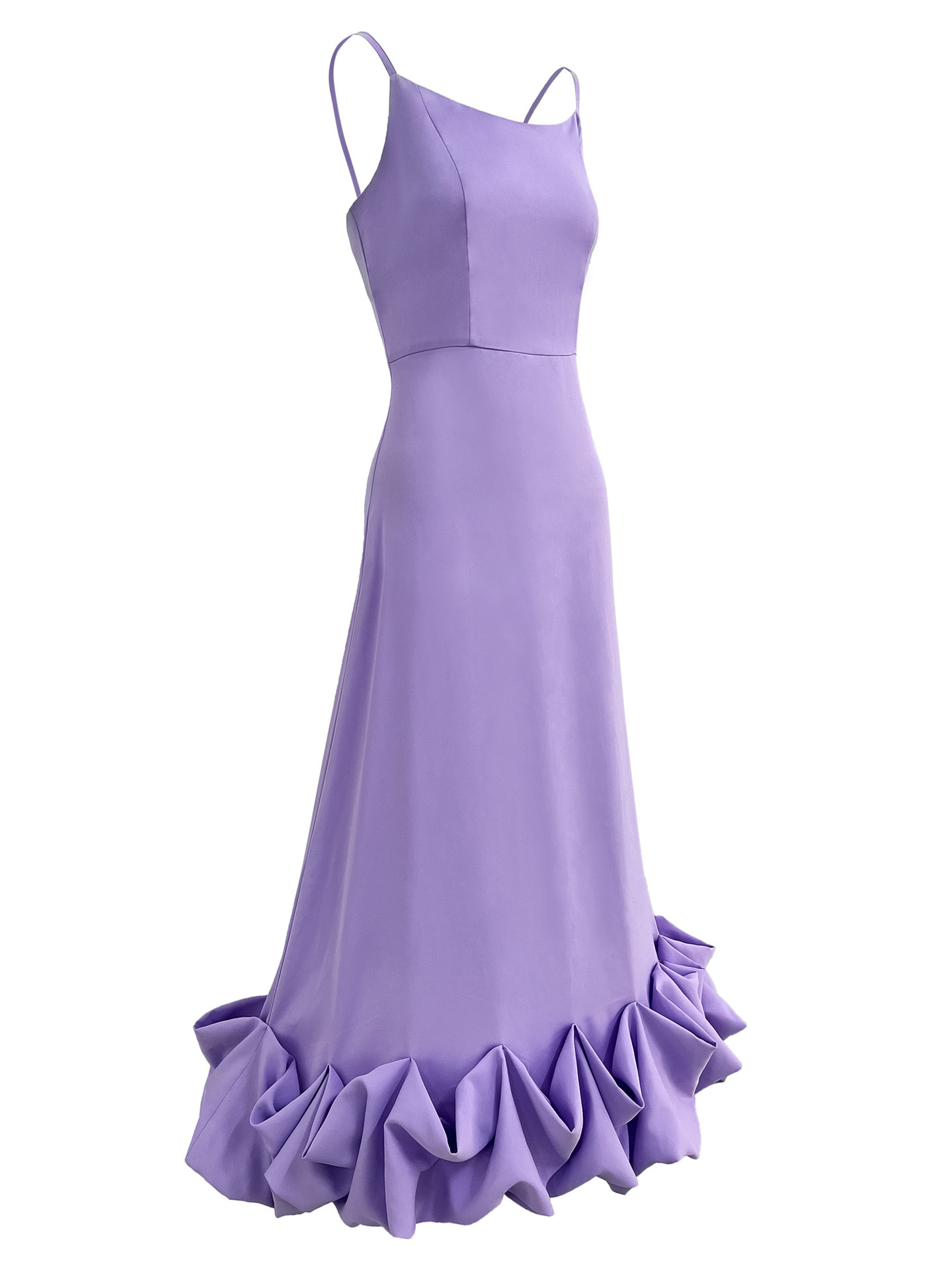 Soft Purple Sleeveless Midi Dress