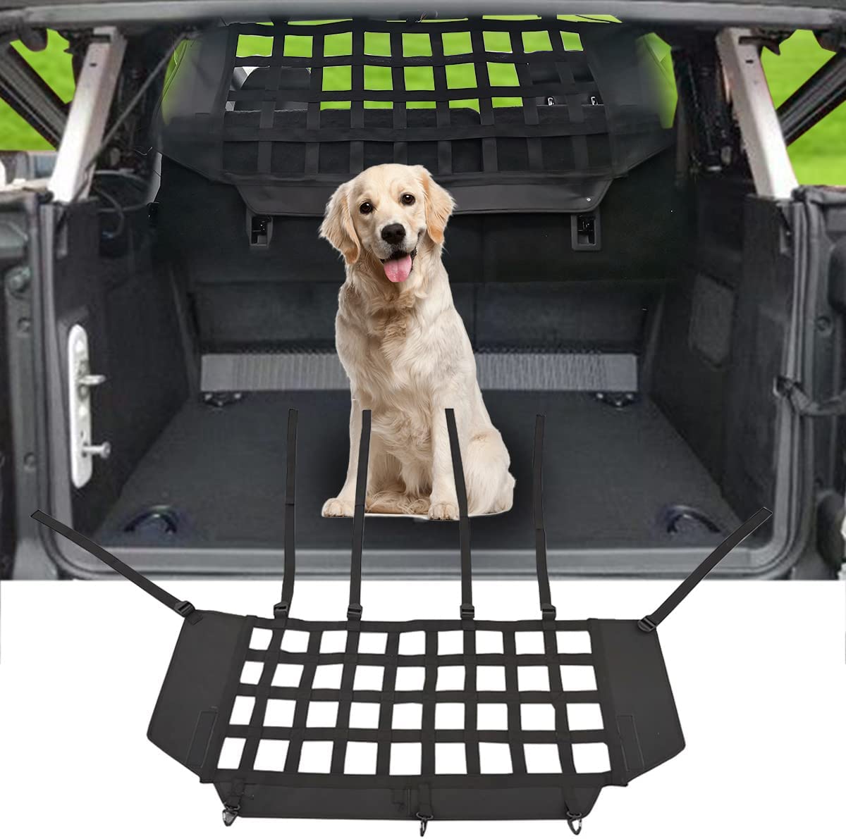 Pet Divider Trunk Cargo Net Backseat  Dog Car Barrier for Ford Bronco Accessories 4 Door