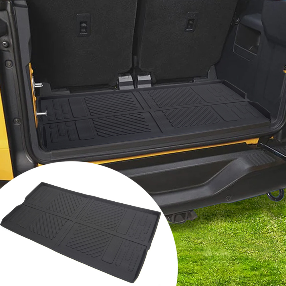 All-Weather Rear Cargo Liner Trunk Mat for Ford Bronco Accessories 2021 2022 2-Door / TPE 