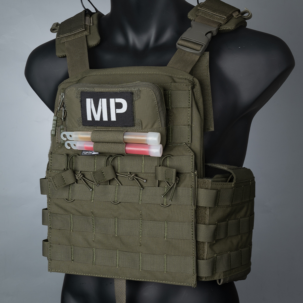 TOPTACPRO Tactical MOLLE Admin Panel Pouch Small Chest Pouch For Tactical Vest JPC2.0 AVS CPC MOLLE System Gun Belt 8510-IDOGEAR INDUSTRIAL