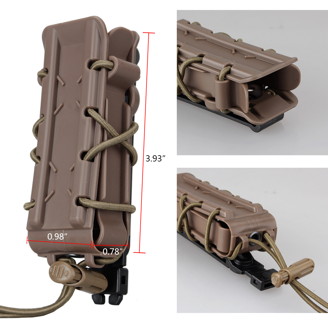 IDOGEAR Mag Pouch 9mm Magazine Pouches Molle Tactical Poly Mag Carrier Hunting Equipment Holder 3559-IDOGEAR INDUSTRIAL