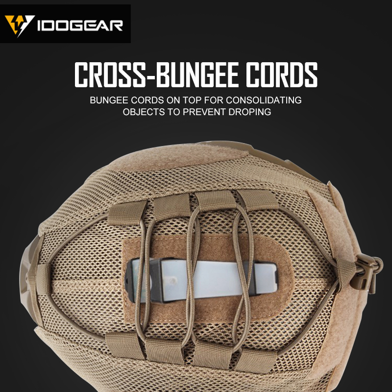 IDOGEAR Mesh Tactical Helmet Cover Cloth for FAST Helmet Camo Headwear Tactical Helmet accessories 3810-IDOGEAR INDUSTRIAL