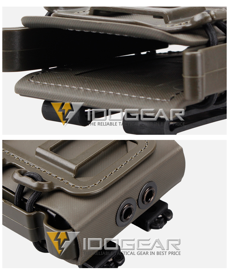 IDOGEAR 5.56mm 7.62mm Tactical Magazine Pouch Hunting Shooting Molle Fastmag Soft Shell Mag Carrier Bag 2777-IDOGEAR INDUSTRIAL