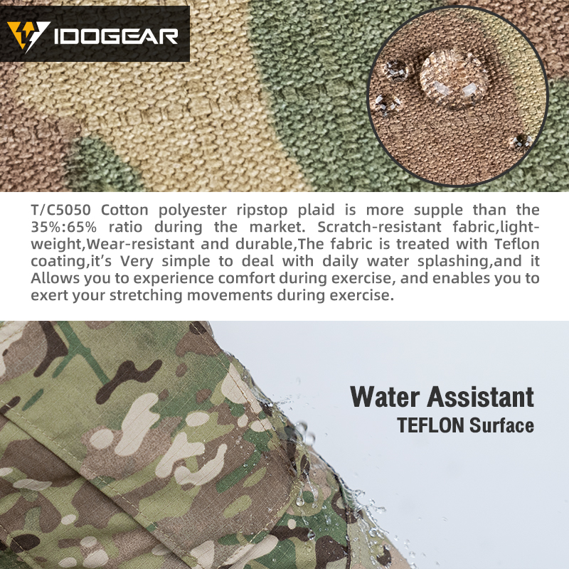 IDOGEAR Tactical Pants Multi-Pocket Combat Pants Large Capacity Camouflage Trousers Men Pants for Hunting Hiking 3210-IDOGEAR INDUSTRIAL