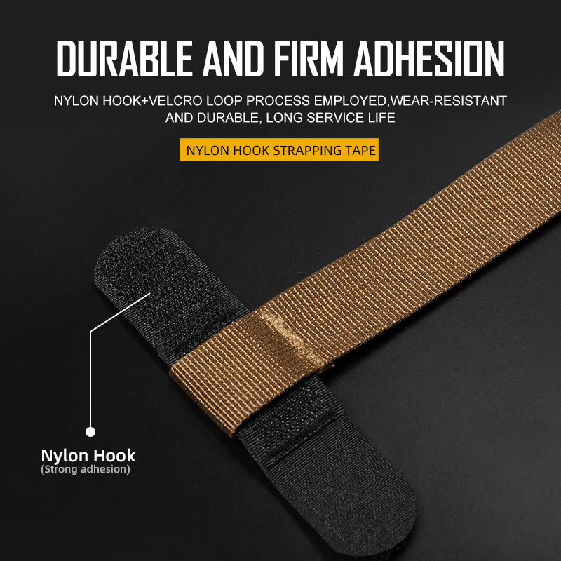 IDOGEAR Cable Ties Strap Webbing Tidy Organizer Fix Hook& Loop Grip Wrapping Reusable Restraints 3925(4piece)-IDOGEAR INDUSTRIAL