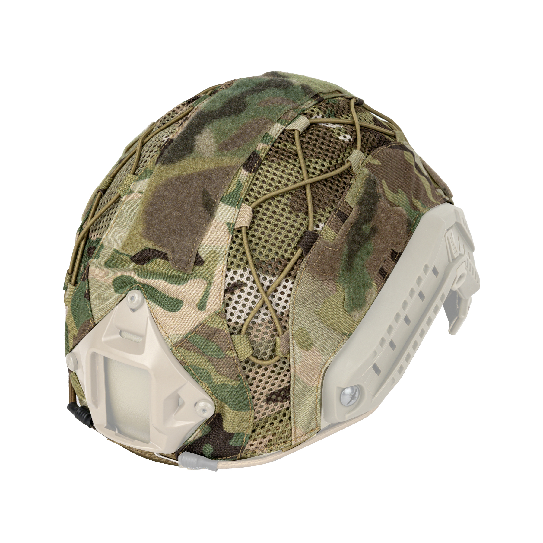 TOPTACPRO Tactical Helmet Camouflage Cover For Fast Helmet In Size S/M, Paintball Shooting Gear - Cordura 500D Nylon -Without Helmet 8801-IDOGEAR INDUSTRIAL