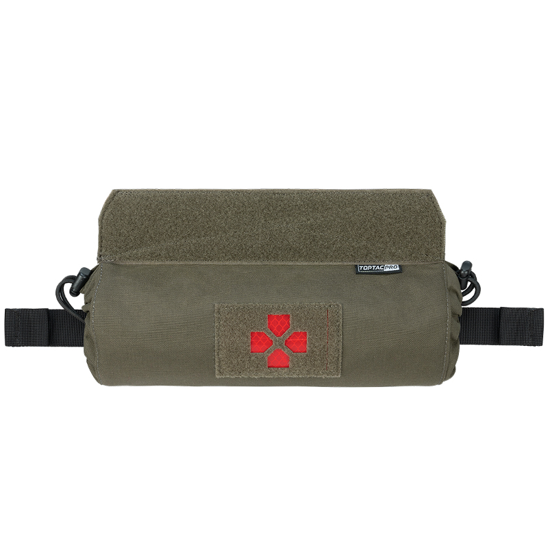 TOPTACPRO Tactical Medical Pouch IFAK First Aid Kit Pouch Roll In 1 Trauma Pouch 500D Cordura Nylon 8507-IDOGEAR INDUSTRIAL