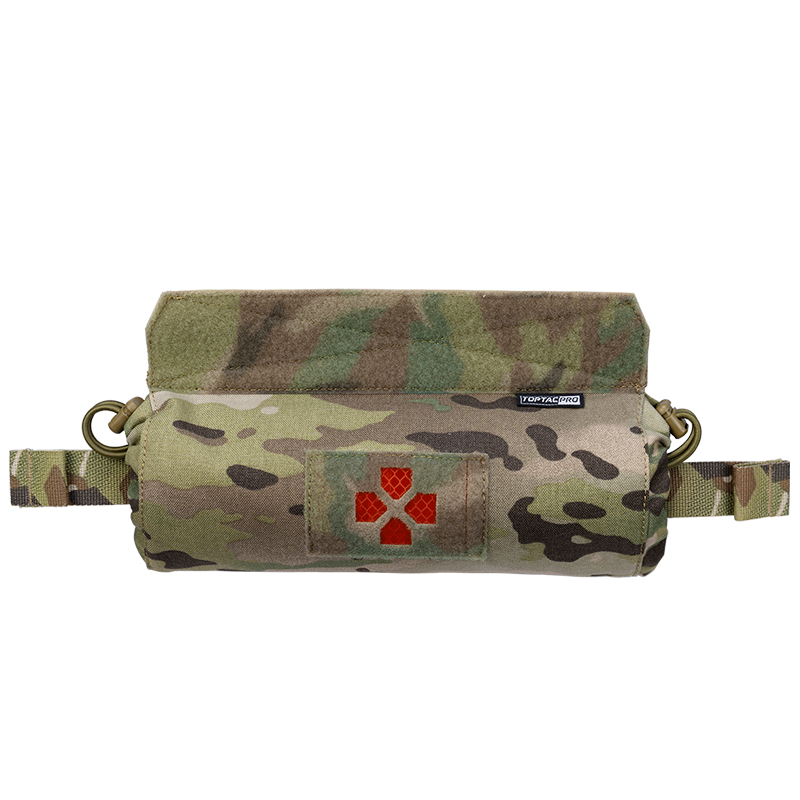TOPTACPRO Tactical Medical Pouch IFAK First Aid Kit Pouch Roll In 1 Trauma Pouch 500D Cordura Nylon 8507-IDOGEAR INDUSTRIAL