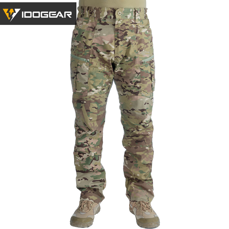 IDOGEAR Tactical Pants Multi-Pocket Combat Pants Large Capacity Camouflage Trousers Men Pants for Hunting Hiking 3210-IDOGEAR INDUSTRIAL