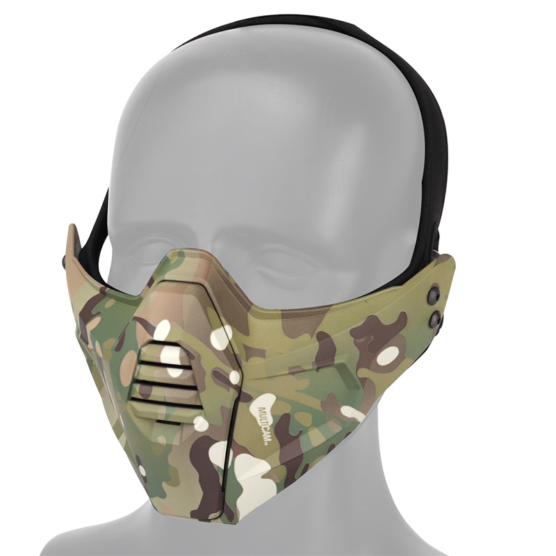 IDOGEAR JAY Airsoft Mask Mesh Half Face Mask Paintball Mask FAST Helmet  Military