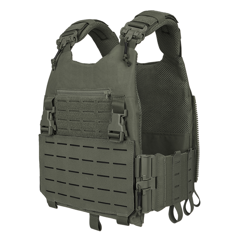 IDOGEAR LSR 500D Tactical Vest Training With Elastic Sides Combat Vest Quick Release Laser Cut Military Plate Carrier 3318-IDOGEAR INDUSTRIAL