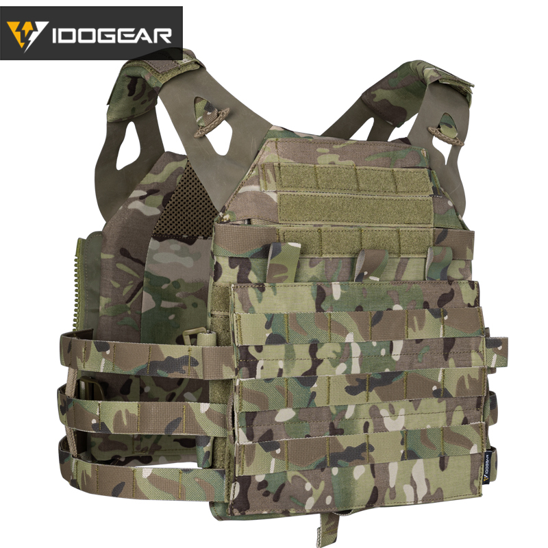 IDOGEAR Tactical FCSK 3.0EX Plate Carrier MOLLE Vest With inner Plates with  KGR Chest Rig Shoulder Pads