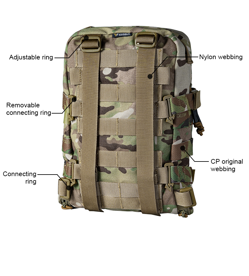 IDOGEAR Tactical MOLLE Hydration Pack Mini Outdoor Water Bladder Carrier Pack for Tactical Vest Backpack 3530-IDOGEAR INDUSTRIAL