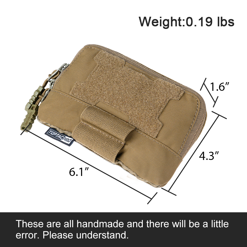 TOPTACPRO Tactical MOLLE Admin Panel Pouch Small Chest Pouch For Tactical Vest JPC2.0 AVS CPC MOLLE System Gun Belt 8510-IDOGEAR INDUSTRIAL