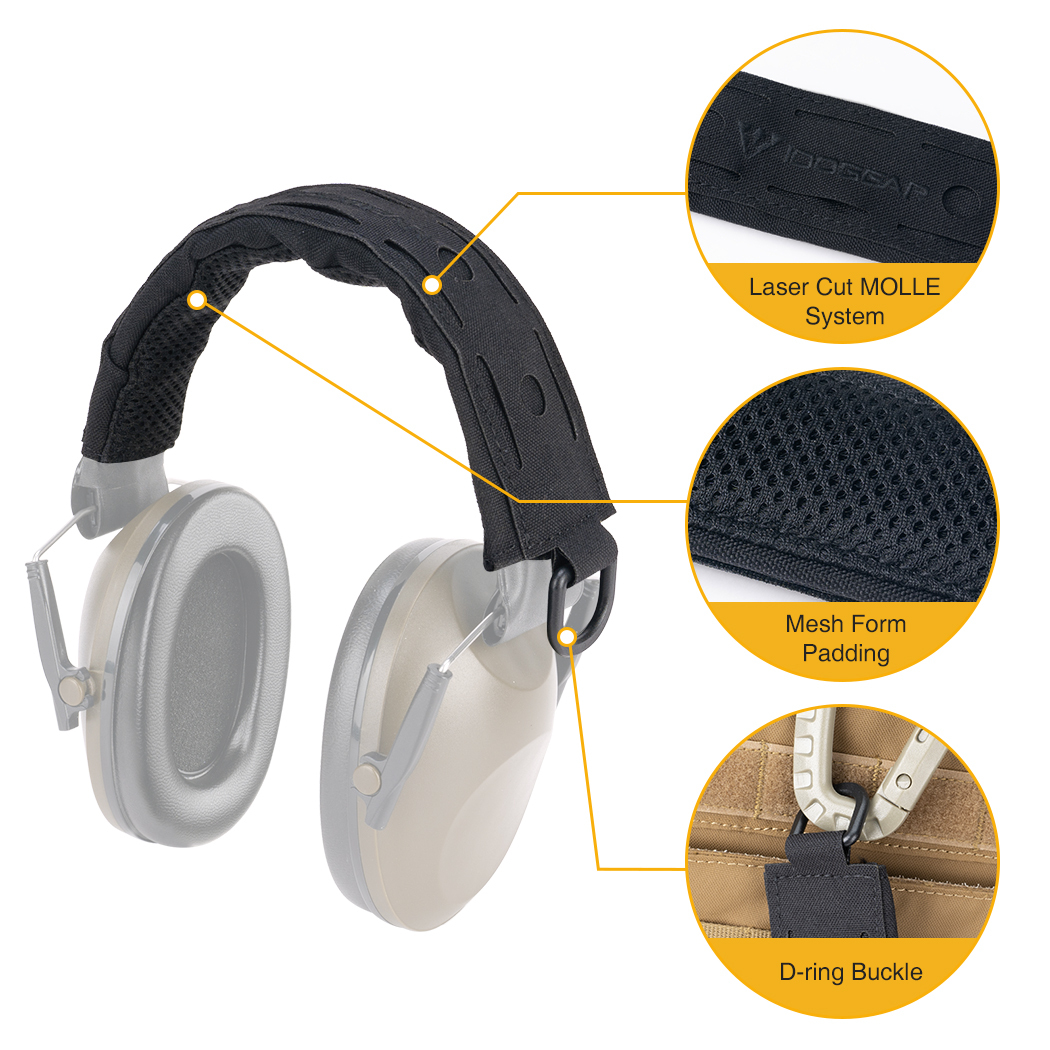IDOGEAR Tactical Advanced Headband Modular Cover Fit For All General Earmuffs  3948-IDOGEAR INDUSTRIAL