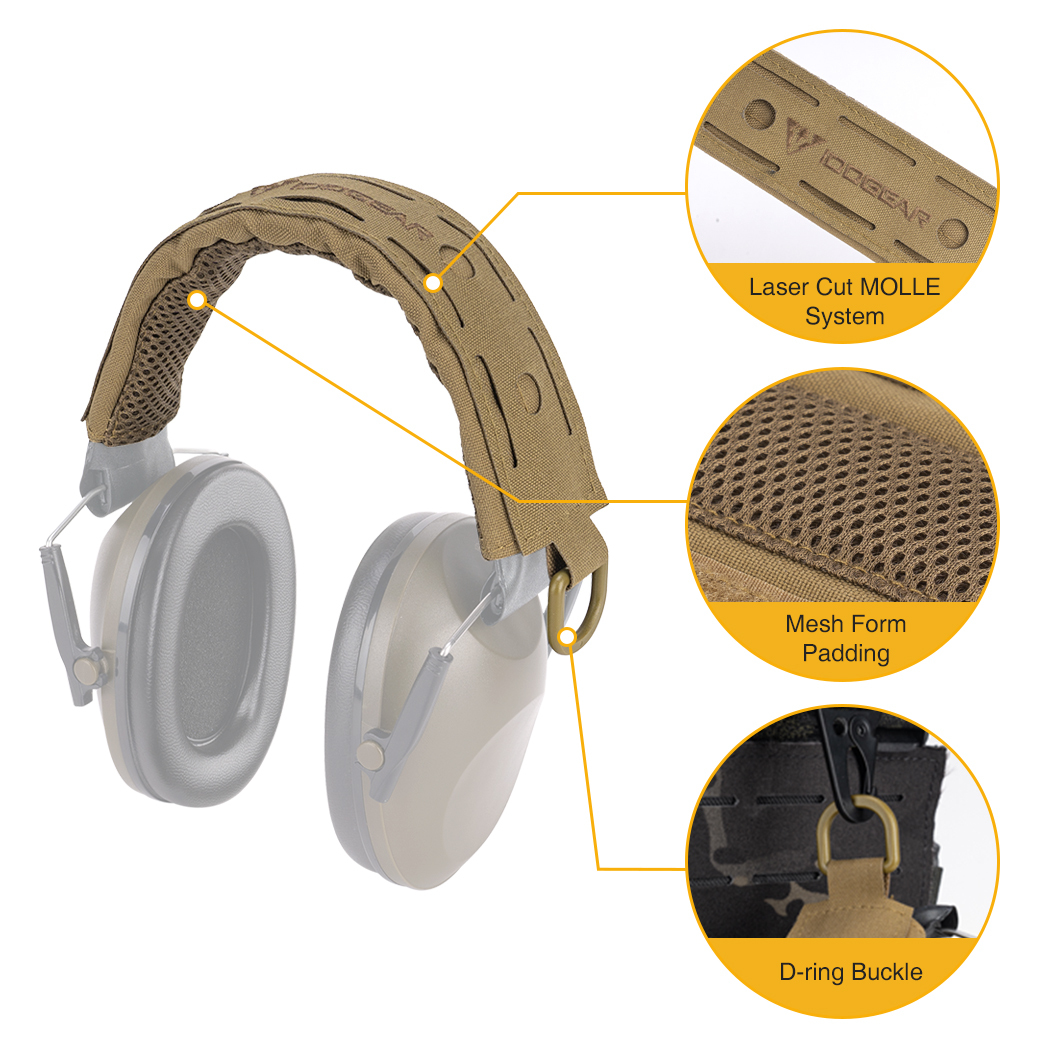 IDOGEAR Tactical Advanced Headband Modular Cover Fit For All General Earmuffs 3948-IDOGEAR INDUSTRIAL