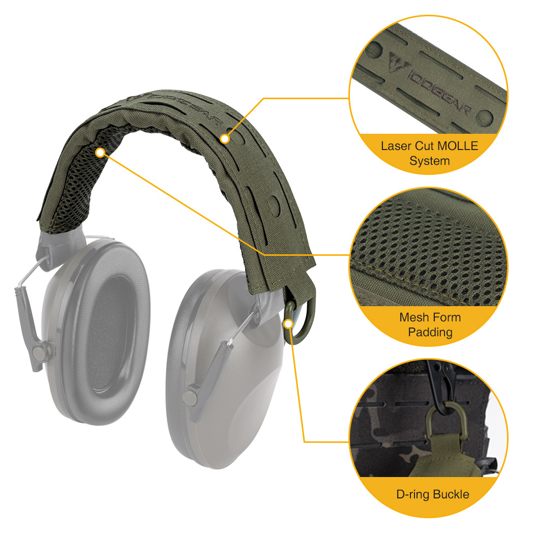 IDOGEAR Tactical Advanced Headband Modular Cover Fit For All General Earmuffs 3948-IDOGEAR INDUSTRIAL