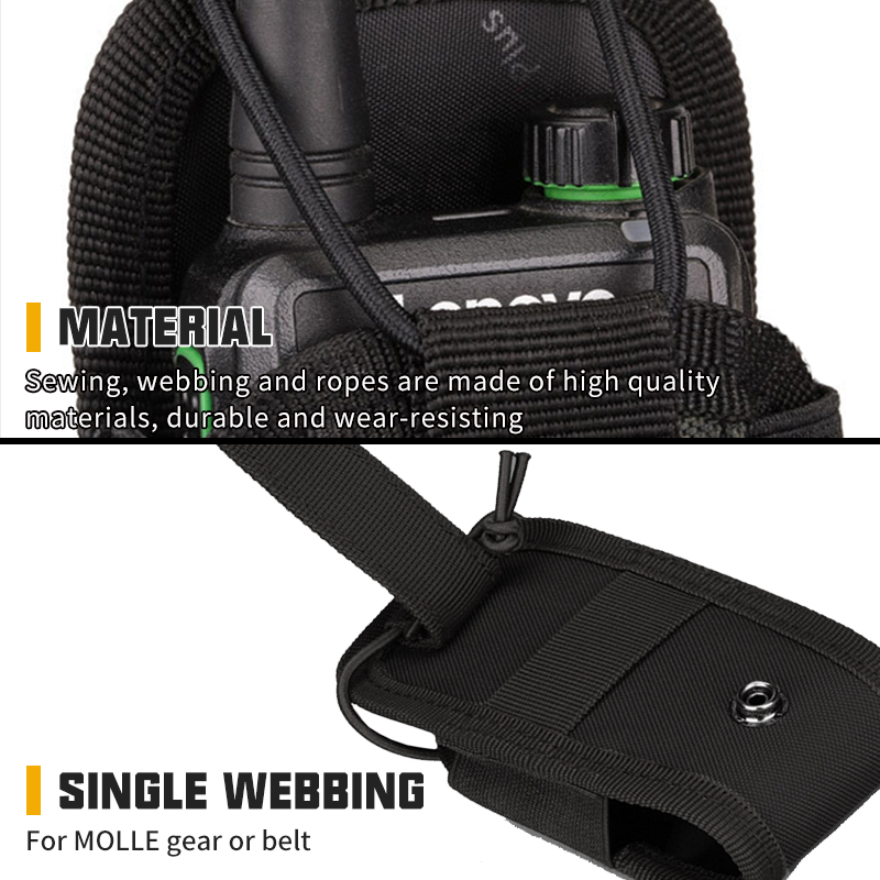 IDOGEAR Mini Radio Pouch Small Molle Walkie-talkie Interphone Pouch Tactical Molle Tool Pouch 3536-IDOGEAR INDUSTRIAL