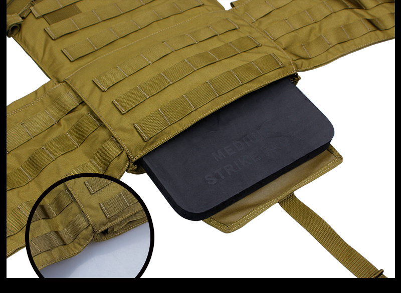 IDOGEAR Tactical Plate EVA Foam SAPI Plate for Tactical Vest Inner Liner Foam SAPI Shock Plate Medium Size 2 PCS 3907-IDOGEAR INDUSTRIAL