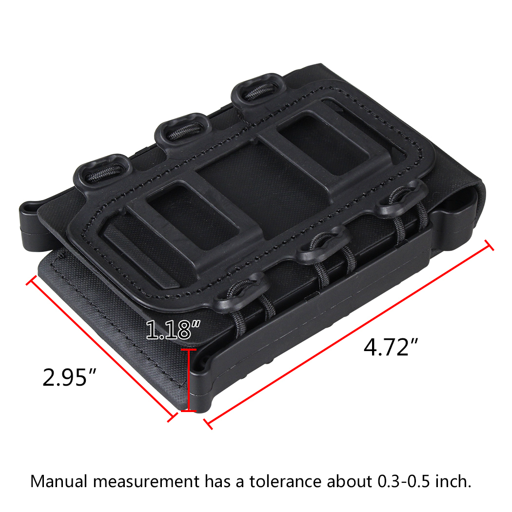 IDOGEAR 5.56mm 7.62mm Tactical Magazine Pouch Hunting Shooting Molle Fastmag Soft Shell Mag Carrier Bag 2777-IDOGEAR INDUSTRIAL