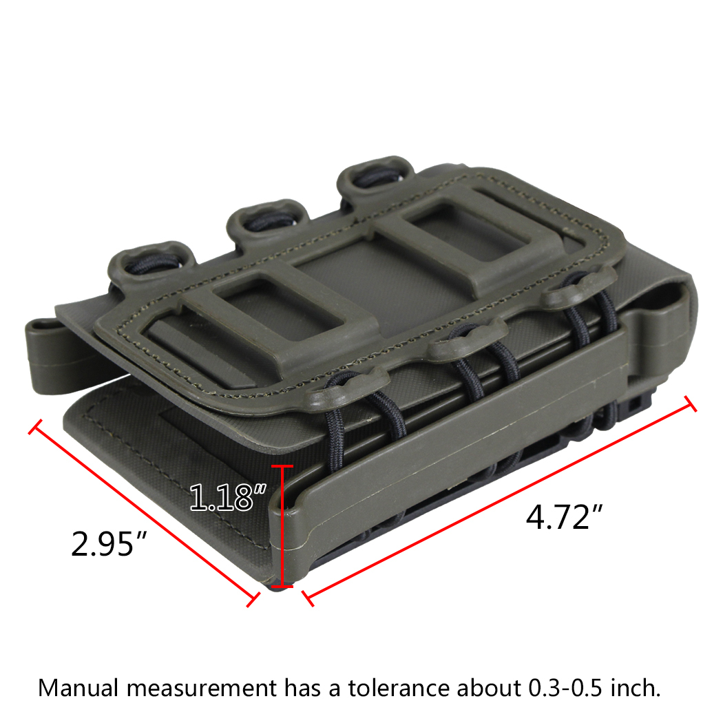 IDOGEAR 5.56mm 7.62mm Tactical Magazine Pouch Hunting Shooting Molle Fastmag Soft Shell Mag Carrier Bag 2777-IDOGEAR INDUSTRIAL
