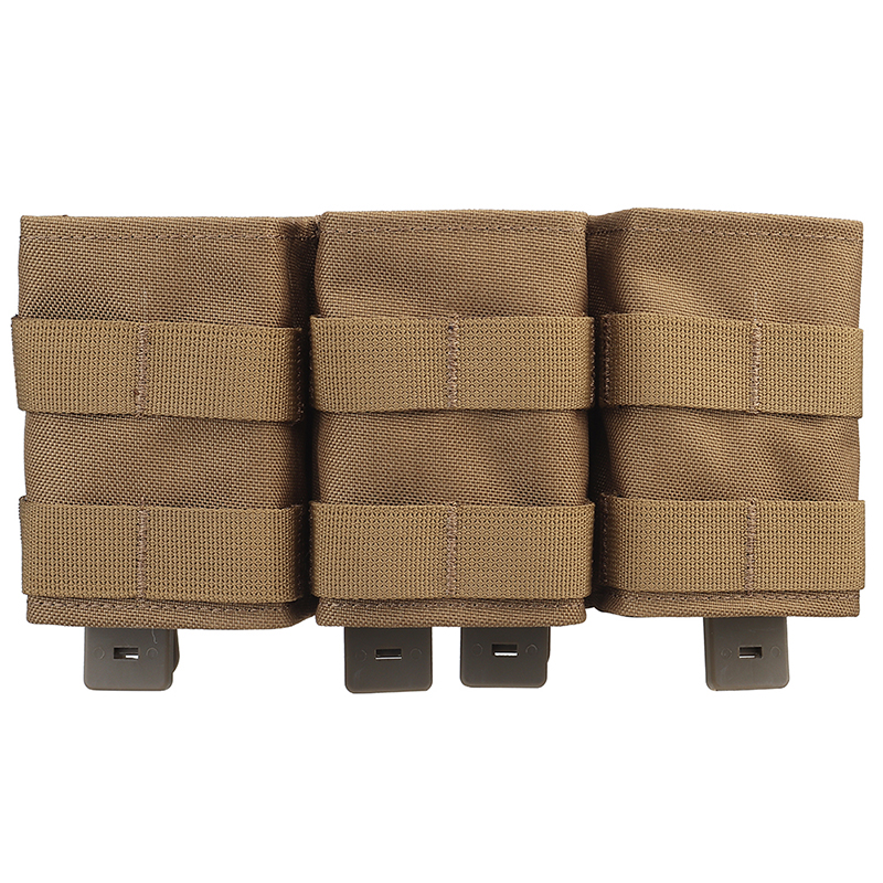 IDOGEAR Tactical Triple Magazine Pouch for 7.62mm Mag with Hard Insert Carrier Quick Draw Military Molle Mag Pouch MG-F-17-IDOGEAR INDUSTRIAL