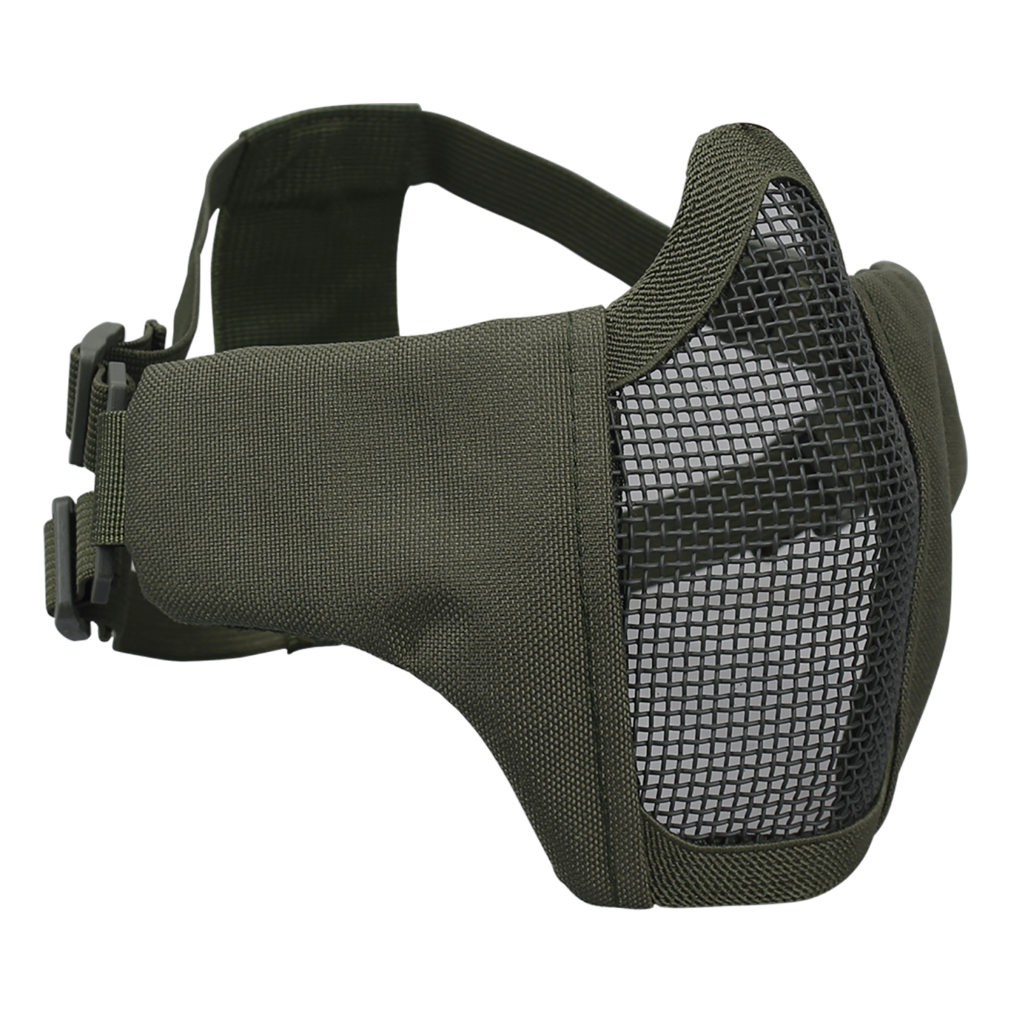 IDOGEAR Tactical Face Masks Adjustable Half Face Mask Steel Mesh Tactical Lower Face Mask 3604-IDOGEAR INDUSTRIAL