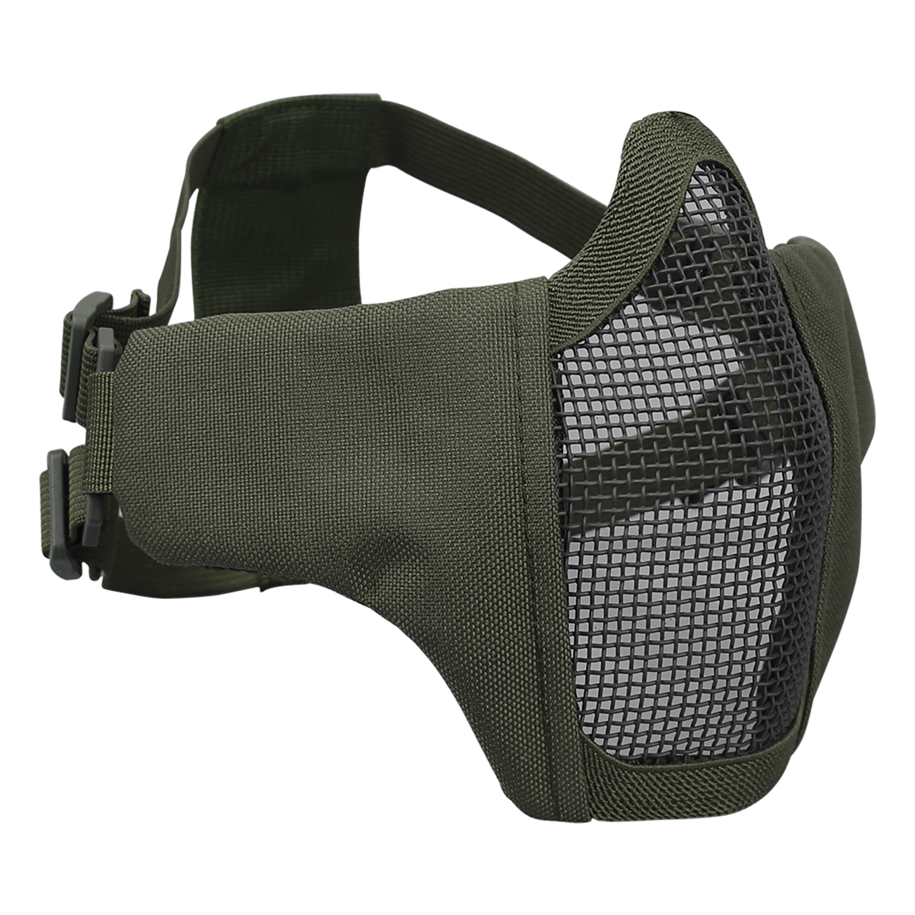 IDOGEAR Tactical Face Masks Adjustable Half Face Mask Steel Mesh Tactical Lower Face Mask 3604-IDOGEAR INDUSTRIAL