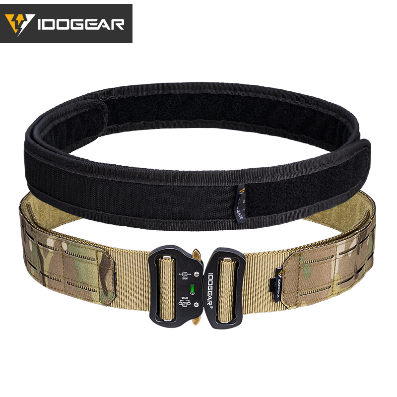 IDOGEAR Tactical Belt Mens Belts Sports Inner Belt Military 1.7" Waist Belt Army 