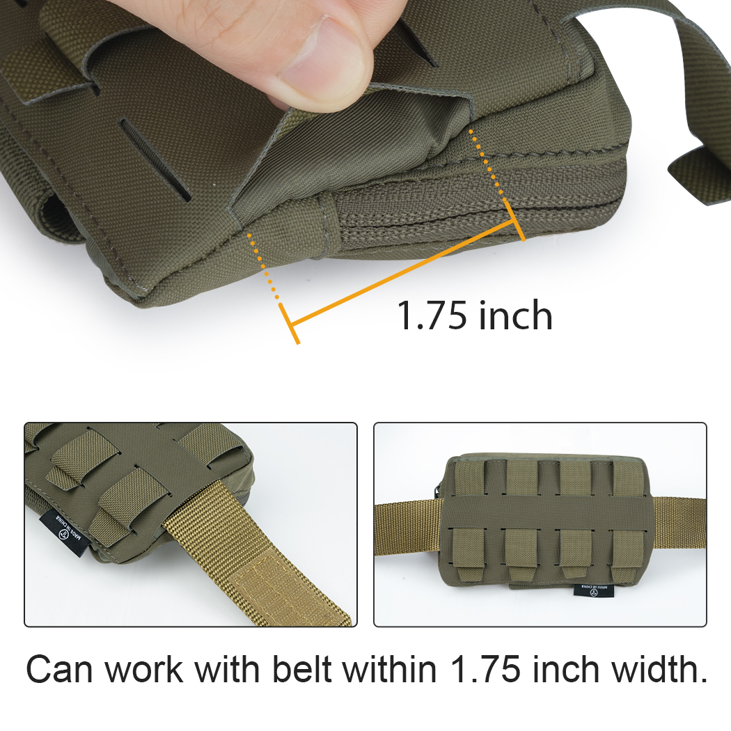 TOPTACPRO Tactical MOLLE Admin Panel Pouch Small Chest Pouch For Tactical Vest JPC2.0 AVS CPC MOLLE System Gun Belt 8510-IDOGEAR INDUSTRIAL