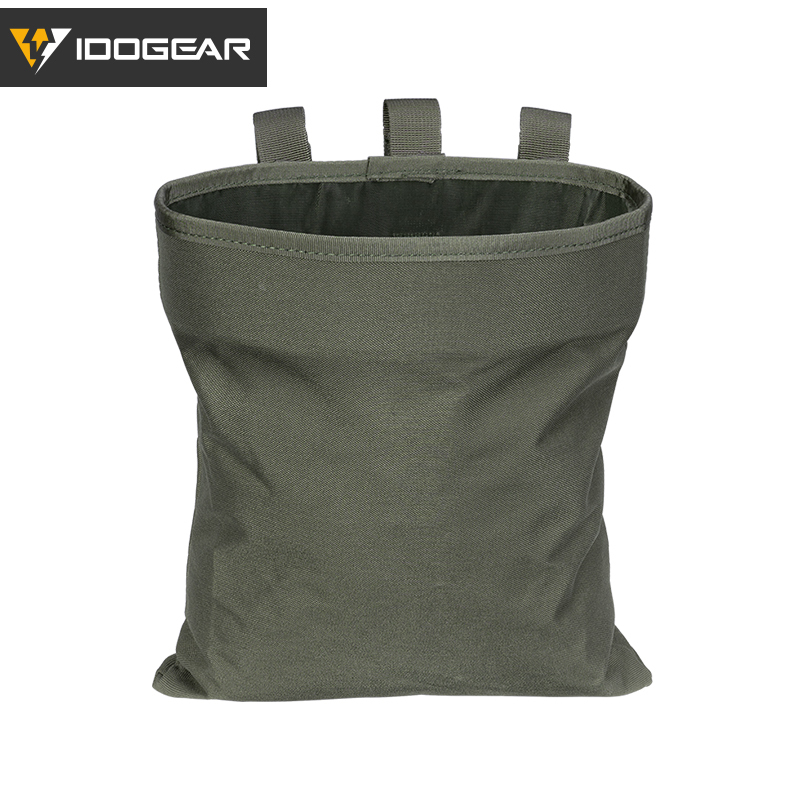 IDOGEAR MOLLE Dump Pouch Tactical Mag Recovery Pouch Drawstring Magazine Recycling Pouch Hunting Gear 3550-IDOGEAR INDUSTRIAL
