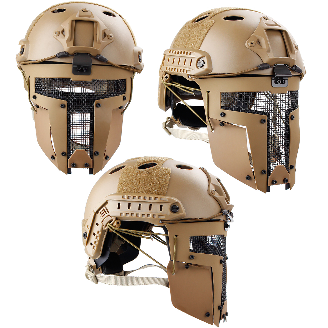 IDOGEAR Full Face Mask Tactical SPT Mesh Mask Fit for Fast Helmet Duty Face Protection 2671-IDOGEAR INDUSTRIAL