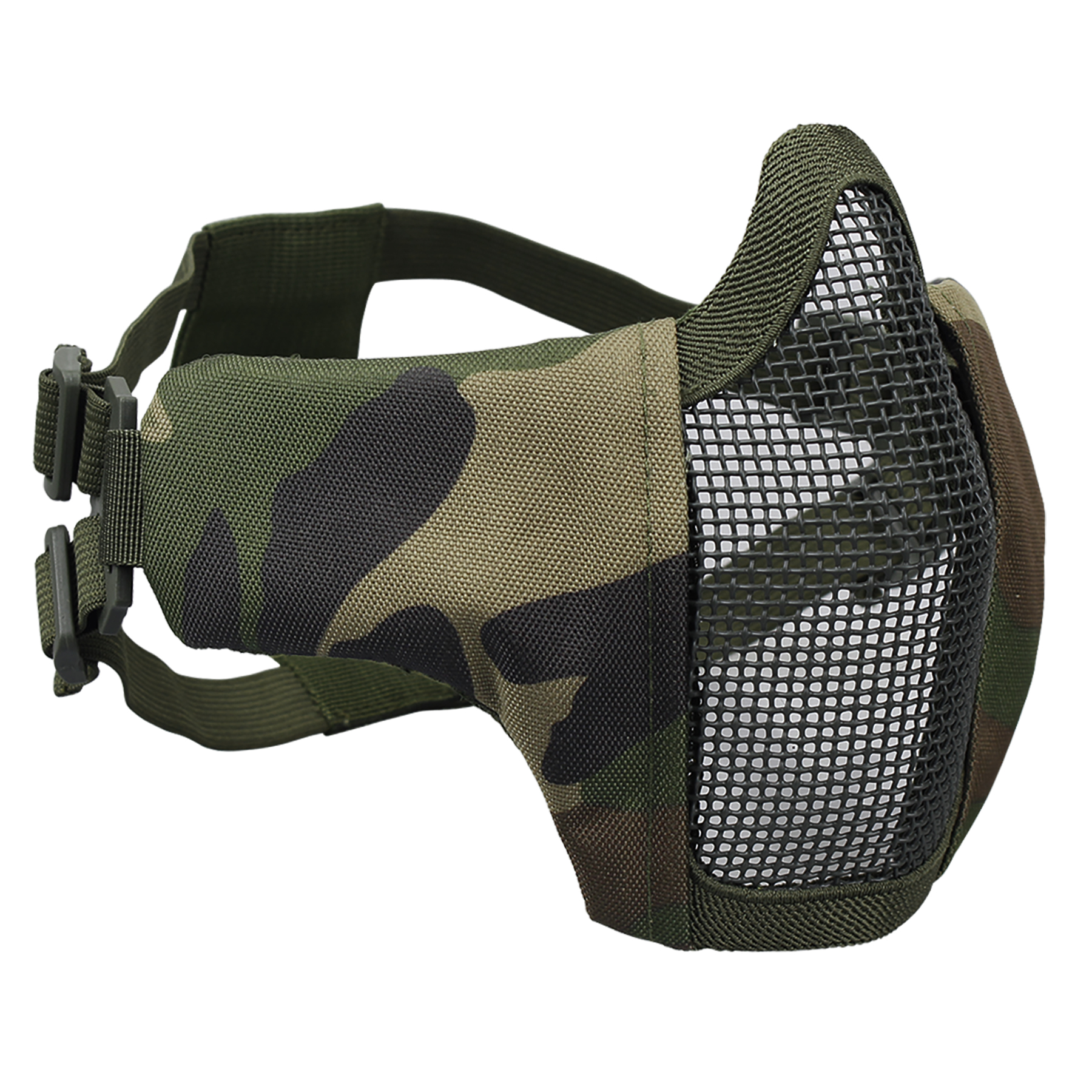 IDOGEAR Tactical Face Masks Adjustable Half Face Mask Steel Mesh Tactical Lower Face Mask 3604-IDOGEAR INDUSTRIAL