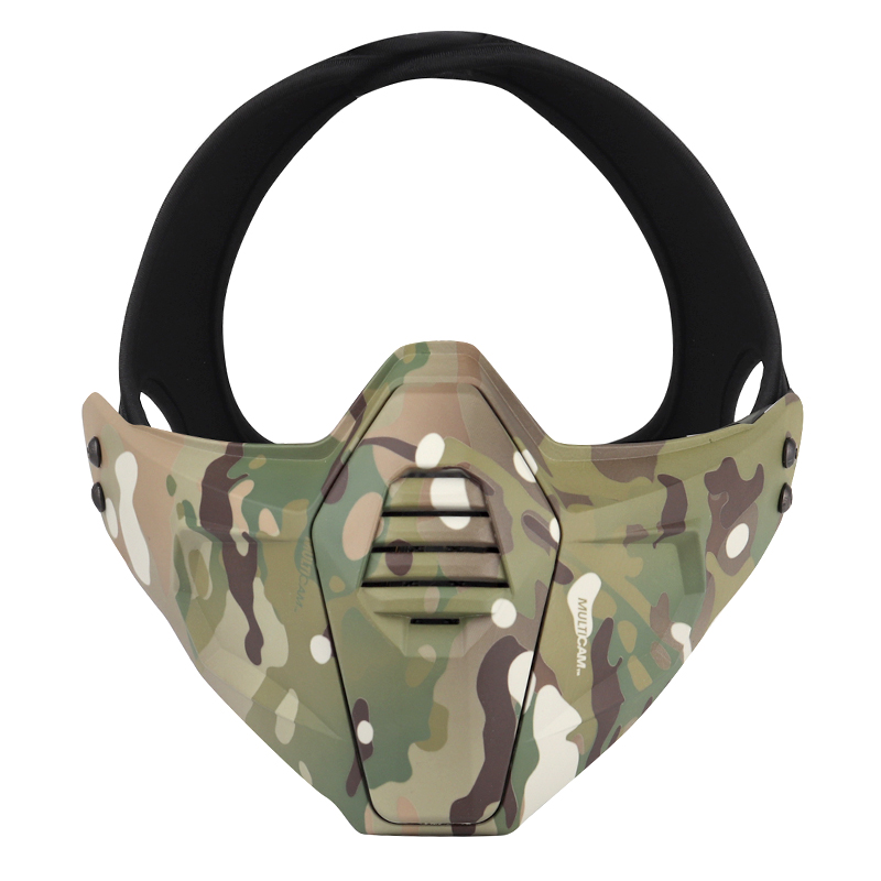 IDOGEAR Tactical Half Face Mask For OC Style Helmet Rail Mask 6603-IDOGEAR INDUSTRIAL