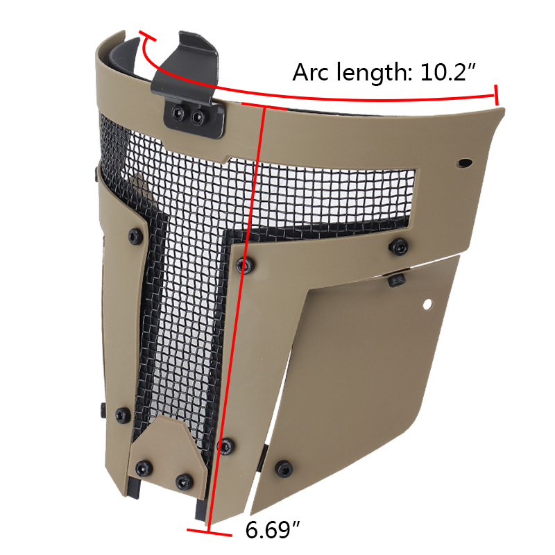 IDOGEAR Full Face Mask Tactical SPT Mesh Mask Fit for Fast Helmet Duty Face Protection 2671-IDOGEAR INDUSTRIAL