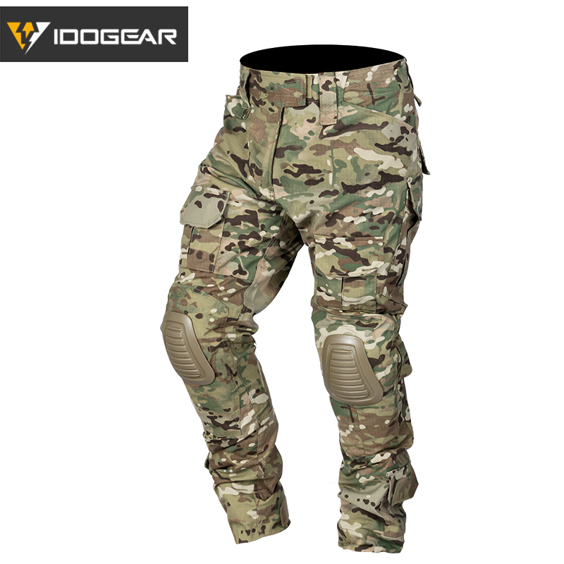 IDOGEAR Gen2 Combat Pants Multicam Men Pants with Knee Pads Airsoft Hunting Military Paintball Tactical Camo Trousers 3206-IDOGEAR INDUSTRIAL