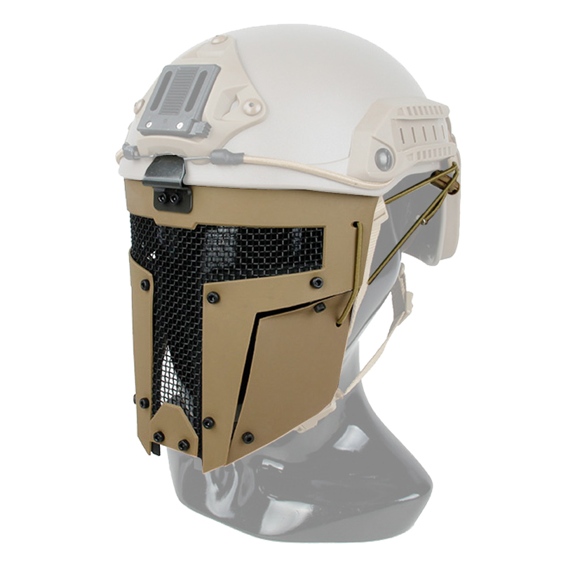IDOGEAR Full Face Mask Tactical SPT Mesh Mask Fit for Fast Helmet Duty Face Protection 2671-IDOGEAR INDUSTRIAL