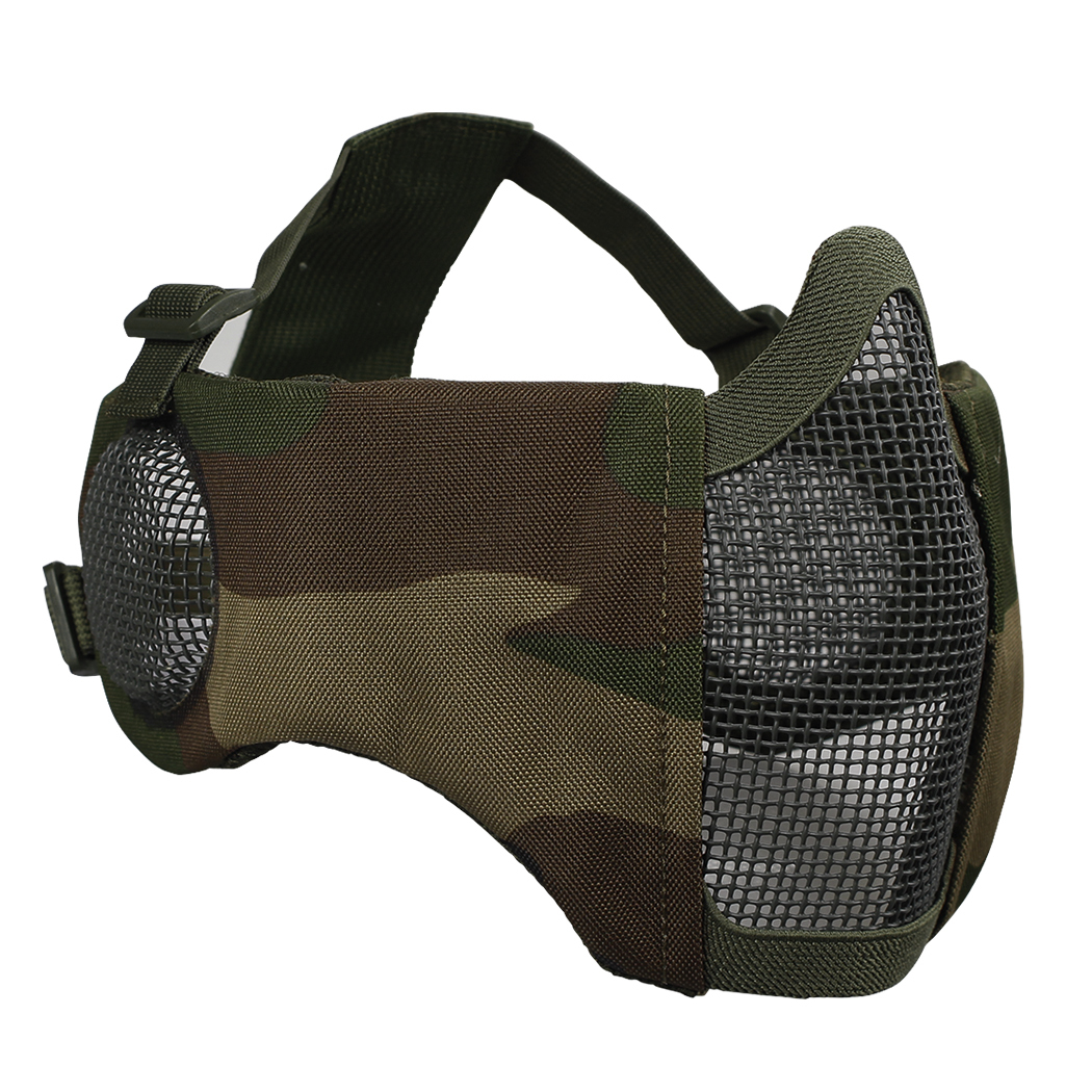 IDOGEAR Face Masks Adjustable Half Face Mask Steel Mesh with Ear Protection Lower Face Mask 3601-IDOGEAR INDUSTRIAL