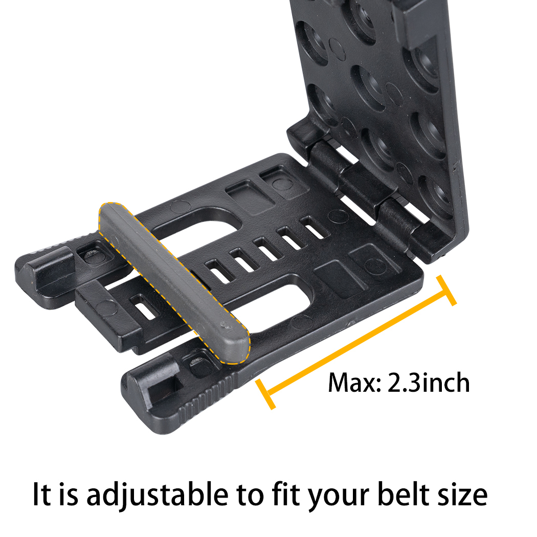 IDOGEAR Mag Pouch Belt Clip Attachment for Rubber/Plastic 5.56 Magazine Pouch Tactical Belt Accessories with Screws Sets 1215-IDOGEAR INDUSTRIAL