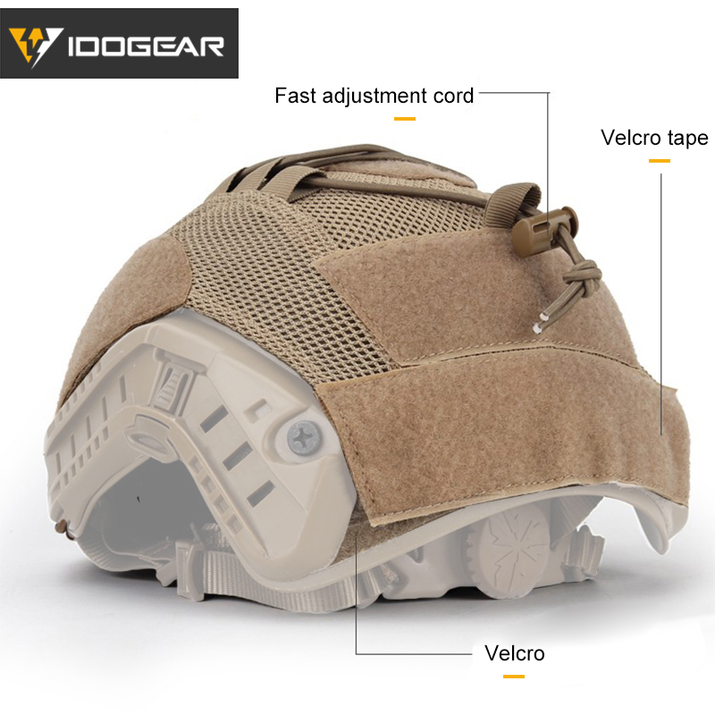 IDOGEAR Mesh Tactical Helmet Cover Cloth for FAST Helmet Camo Headwear Tactical Helmet accessories 3810-IDOGEAR INDUSTRIAL