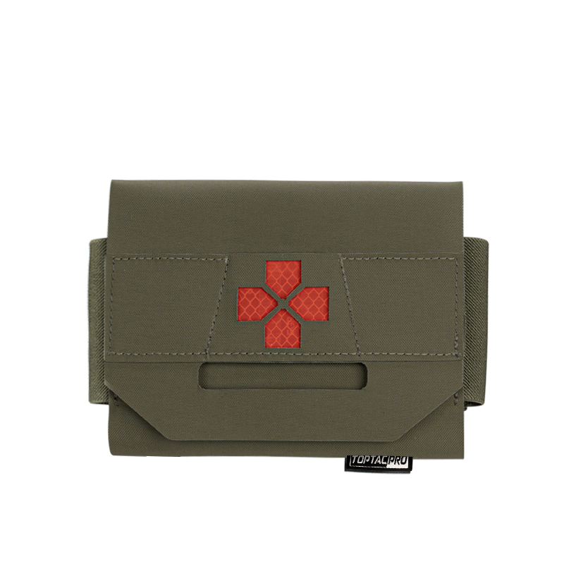 TOPTACPRO Tactical Micro Medical Pouch MOLLE First Aid Kits Bag 500D Cordura Nylon 8508-IDOGEAR INDUSTRIAL