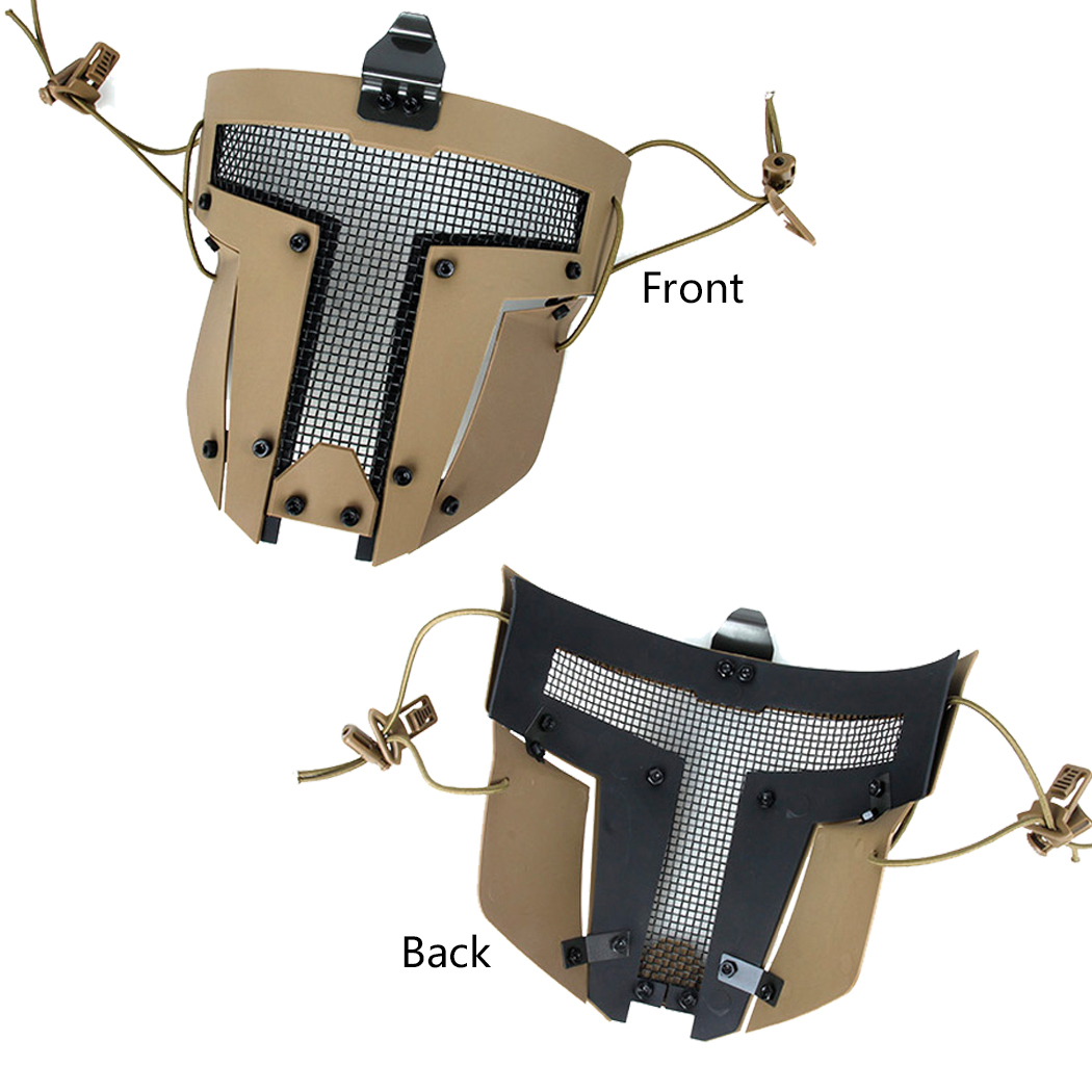 IDOGEAR Full Face Mask Tactical SPT Mesh Mask Fit for Fast Helmet Duty Face Protection 2671-IDOGEAR INDUSTRIAL