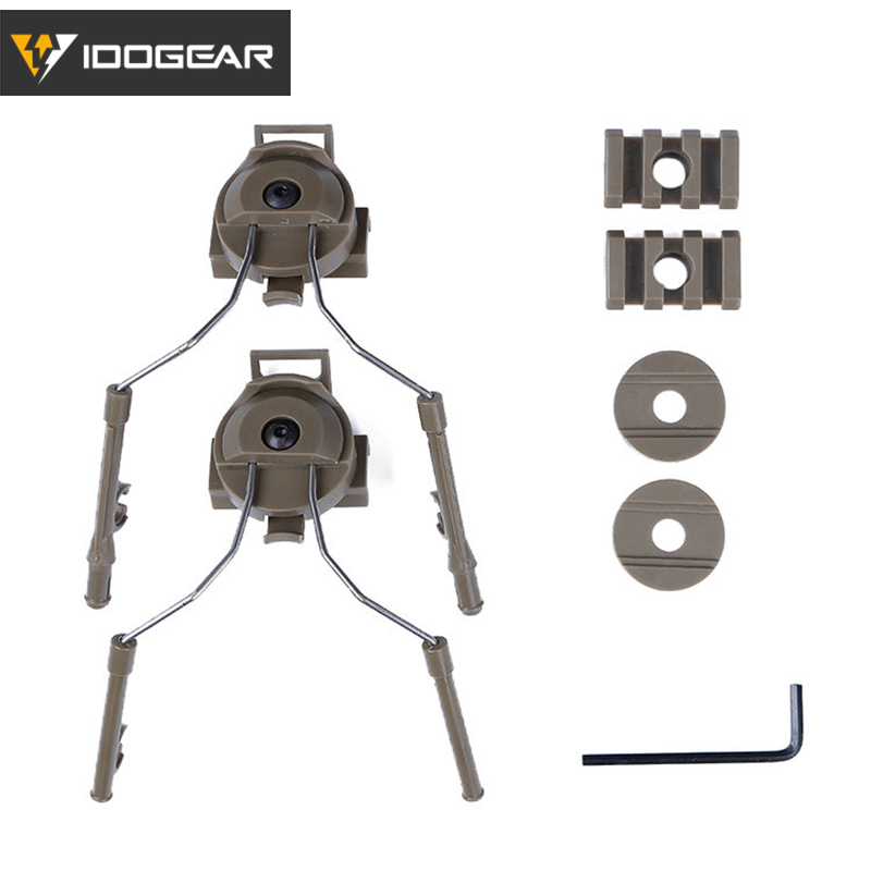 Idogear Tactical Helm Rail Adapter Set Peltor Ops-Core Helm Arc Rail Fast Helm Accessoires 3811-IDOGEAR INDUSTRIAL